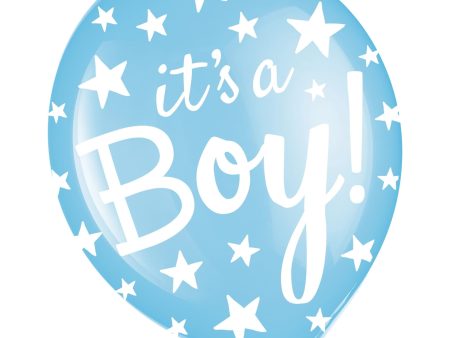 It s a Boy  Printed 12  Latex Balloon, 1ct Sale