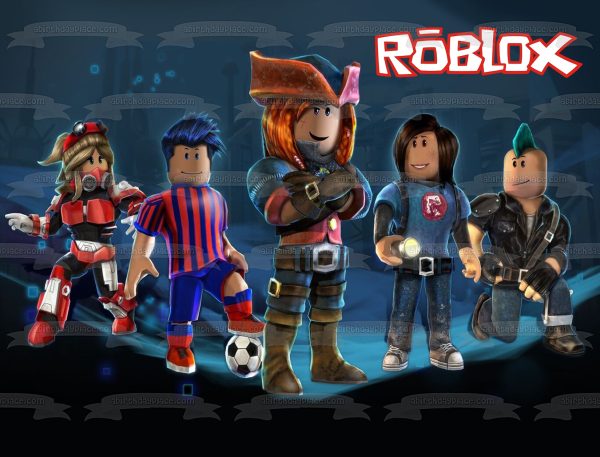 Roblox Pirate Punk Soccer Mecha XBox Edible Cake Topper Image ABPID57733 Online