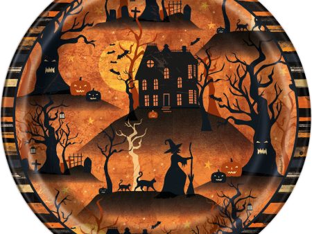 Full Moon Halloween Round 7  Dessert Plates, 8ct Online now