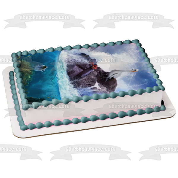 The Little Mermaid Sebastian Flounder Scuttle Poster Edible Cake Topper Image ABPID57739 Online