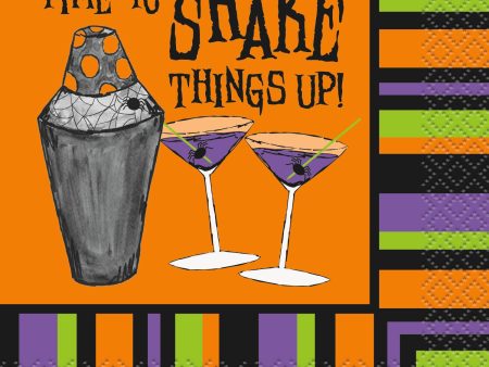 Time To Shake Halloween Beverage Napkins, 16ct Online Sale