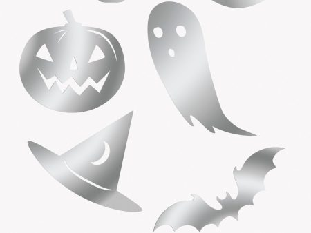 Silver Foil Halloween Tattoos, 24ct on Sale