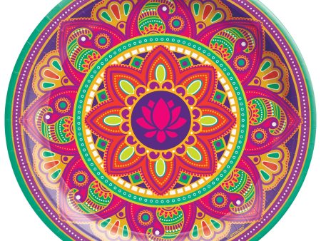 Rangoli Dream 10.5  Round Plates, 8ct Fashion