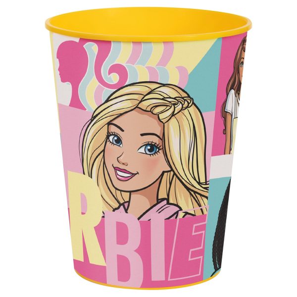 Barbie 16oz Plastic Stadium Cup, 1ct Supply