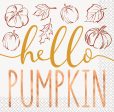 Chic Thanksgiving  Hello Pumpkin  Beverage Napkins, 16ct Online Sale