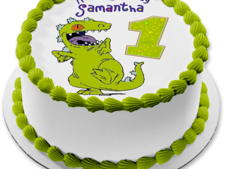 Rugrats Dancing Reptar Edible Cake Topper Image ABPID57734 Cheap