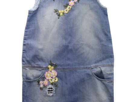 Ermanno Scervino Denim Sleeveless Dress 6T Online Sale