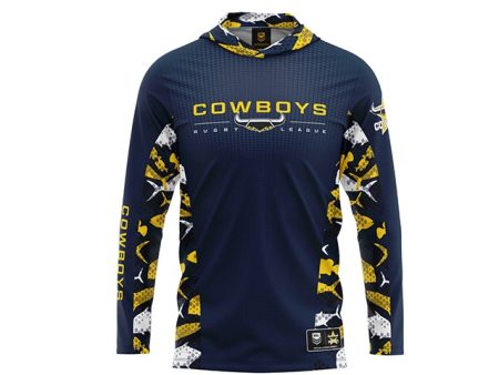 NRL Cowboys  Reef Runner  Hooded Fishing Shirt Online Sale