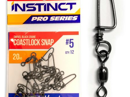 Instinct Pro Swivel Black Crane Coastlock Snap Online Sale