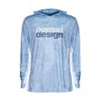 Tech Fishing Shirt Hooded - Camo Splice Blue For Discount