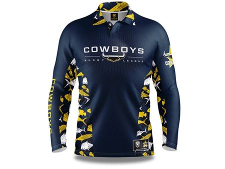 NRL Cowboys  Reef Runner  Fishing Shirt - Adult Fashion