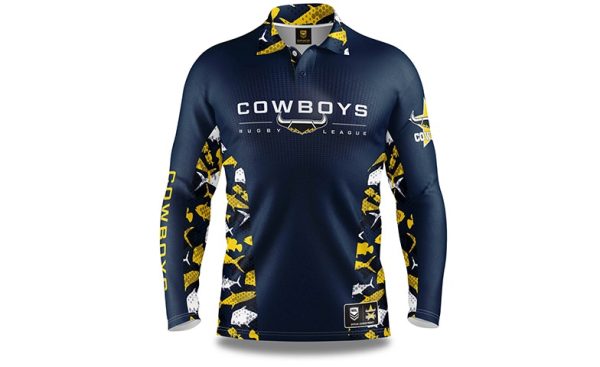 NRL Cowboys  Reef Runner  Fishing Shirt - Adult Fashion