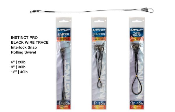 Instinct Trace Black Wire with Interlock Snap Sale