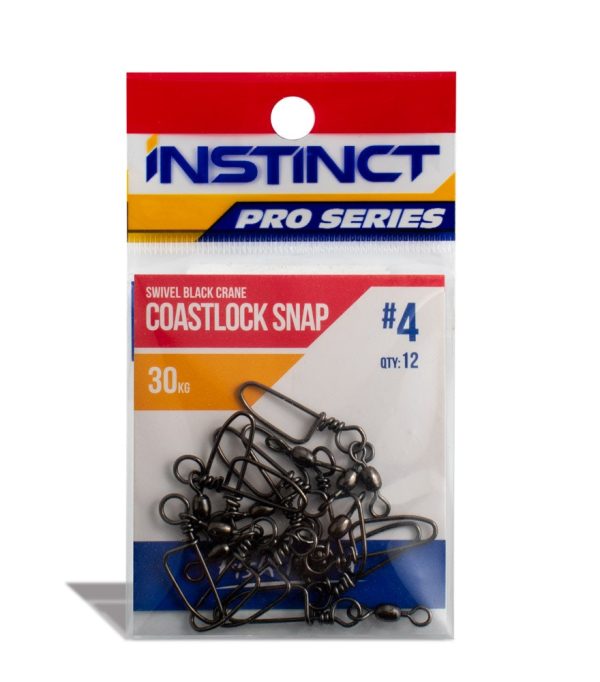 Instinct Pro Swivel Black Crane Coastlock Snap Online Sale