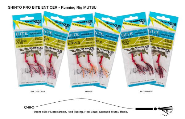 Shinto Pro Bite Enticer Running Mutsu Rig 2pk Discount