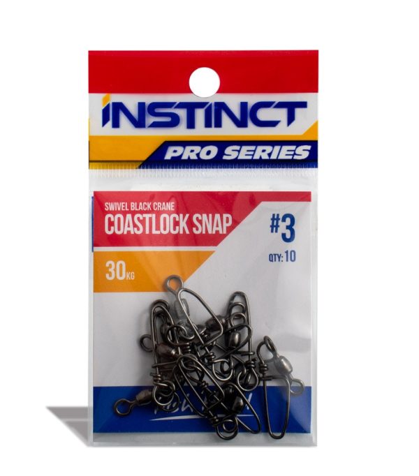 Instinct Pro Swivel Black Crane Coastlock Snap Online Sale