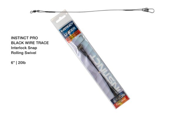 Instinct Trace Black Wire with Interlock Snap Sale