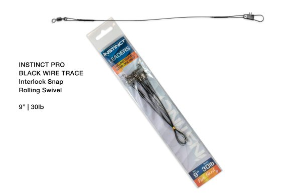 Instinct Trace Black Wire with Interlock Snap Sale