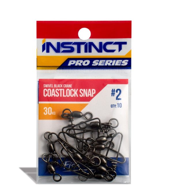 Instinct Pro Swivel Black Crane Coastlock Snap Online Sale