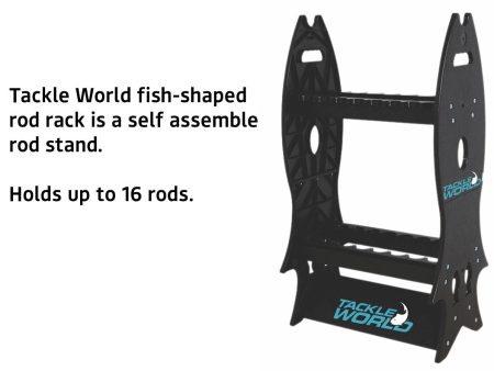 Tackle World Fish Shape Rod Rack 16 Rods Online Sale