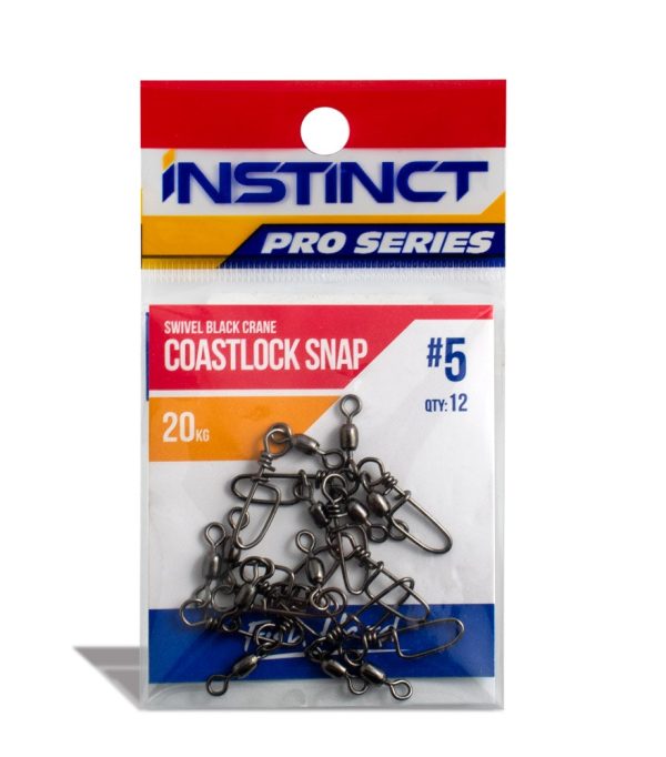 Instinct Pro Swivel Black Crane Coastlock Snap Online Sale