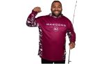 NRL QLD Maroons  Reef Runner  Hooded Fishing Shirt Fashion