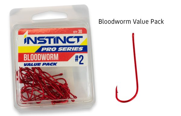 Instinct Pro Bloodworm Red Hook Value Pack on Sale