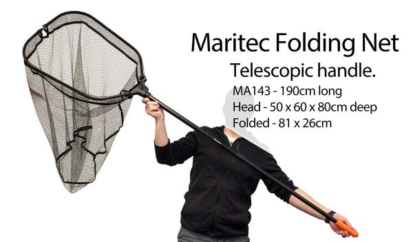 Maritec Rubber Landing Nets FOLDING (MA140 NOT FOLDING) on Sale