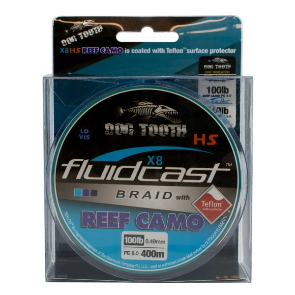 Fluidcast Braid X8 Reef Camo For Cheap