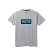 YETI Premium Logo Badge Short Sleeve T-Shirt Gray For Cheap