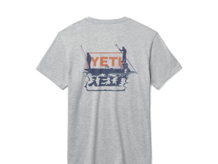 YETI Skiff Short Sleeve Tee Heather Grey For Cheap