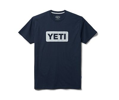 YETI Premium Logo Badge Short Sleeve T-Shirt Navy on Sale