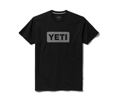 YETI Premium Logo Badge Short Sleeve T-Shirt Black For Sale