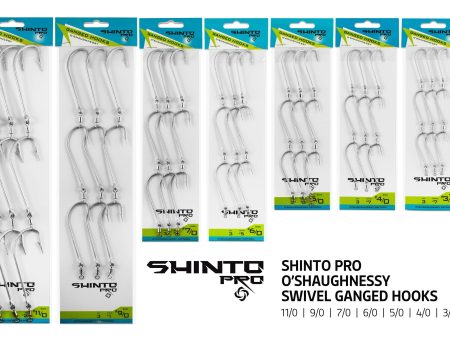 Shinto Pro O Shaugnessy Swivel Ganged Hooks For Cheap